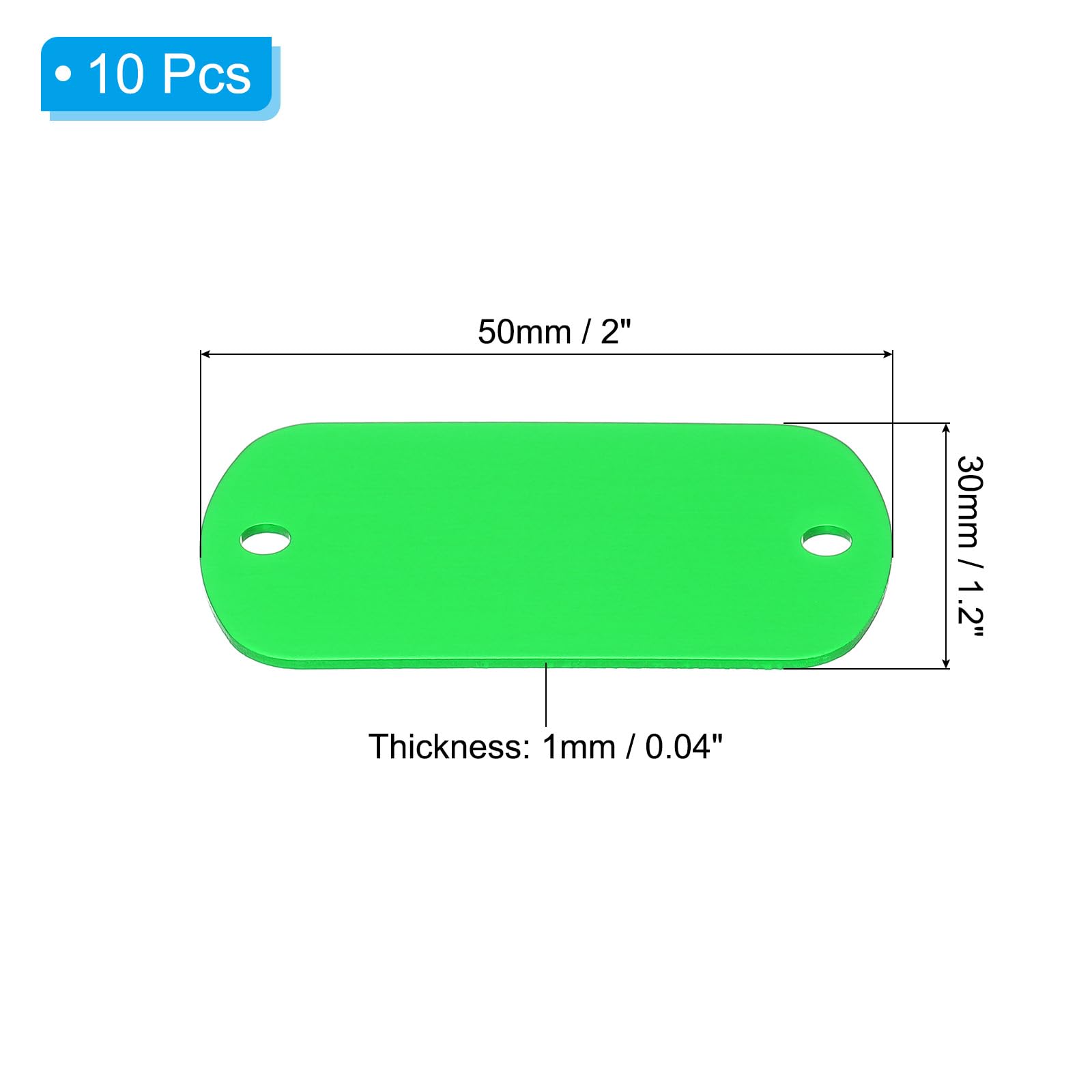 PATIKIL 10pcs Metal Stamping Blanks - Image 2