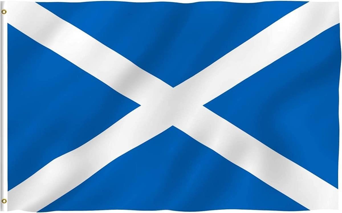 BPA® Polyester Scotland Flag with Brass Grommets, 150 x 90 cm Size