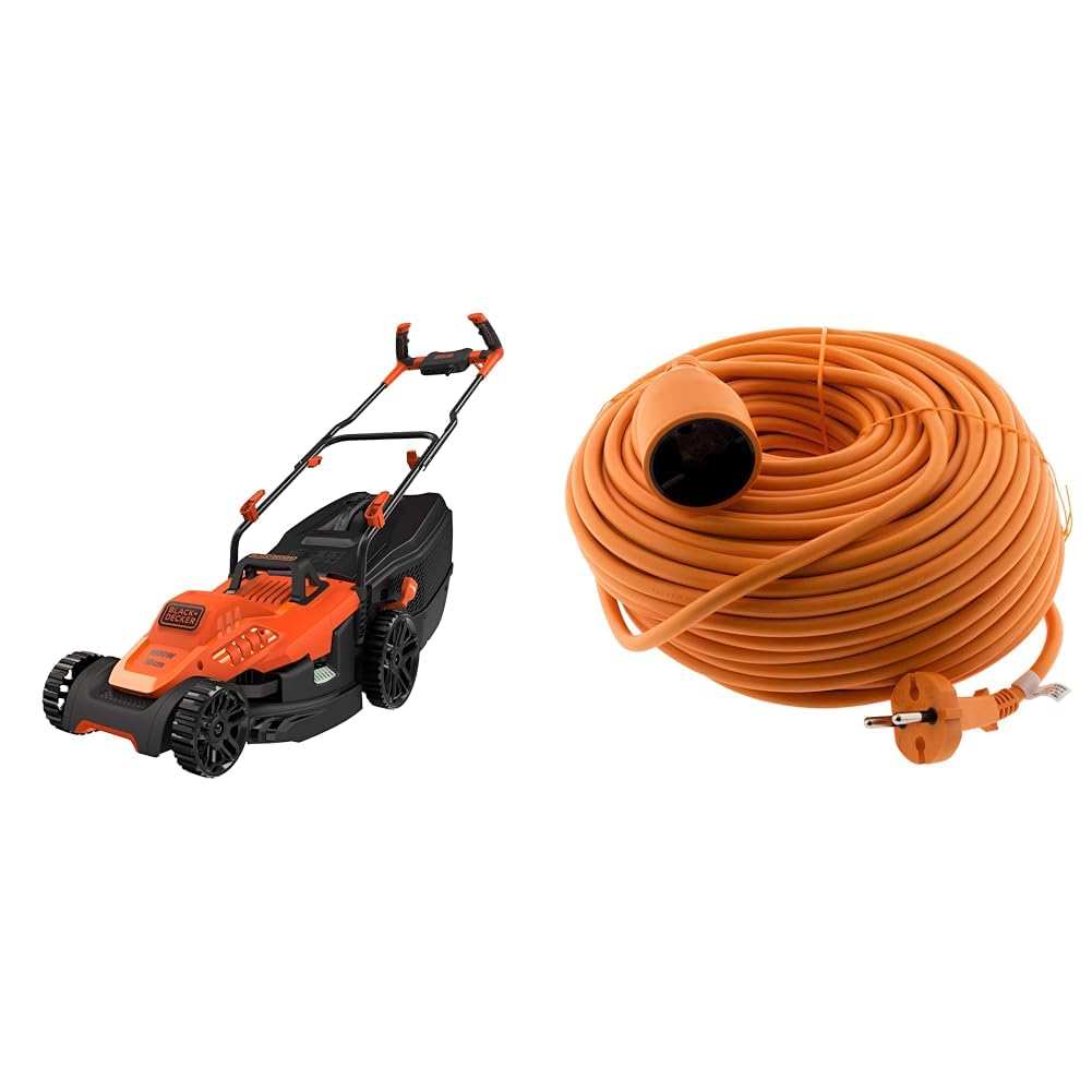 Tondeuse électrique 1600W pour herbe haute avec rallonge longue distance 40m