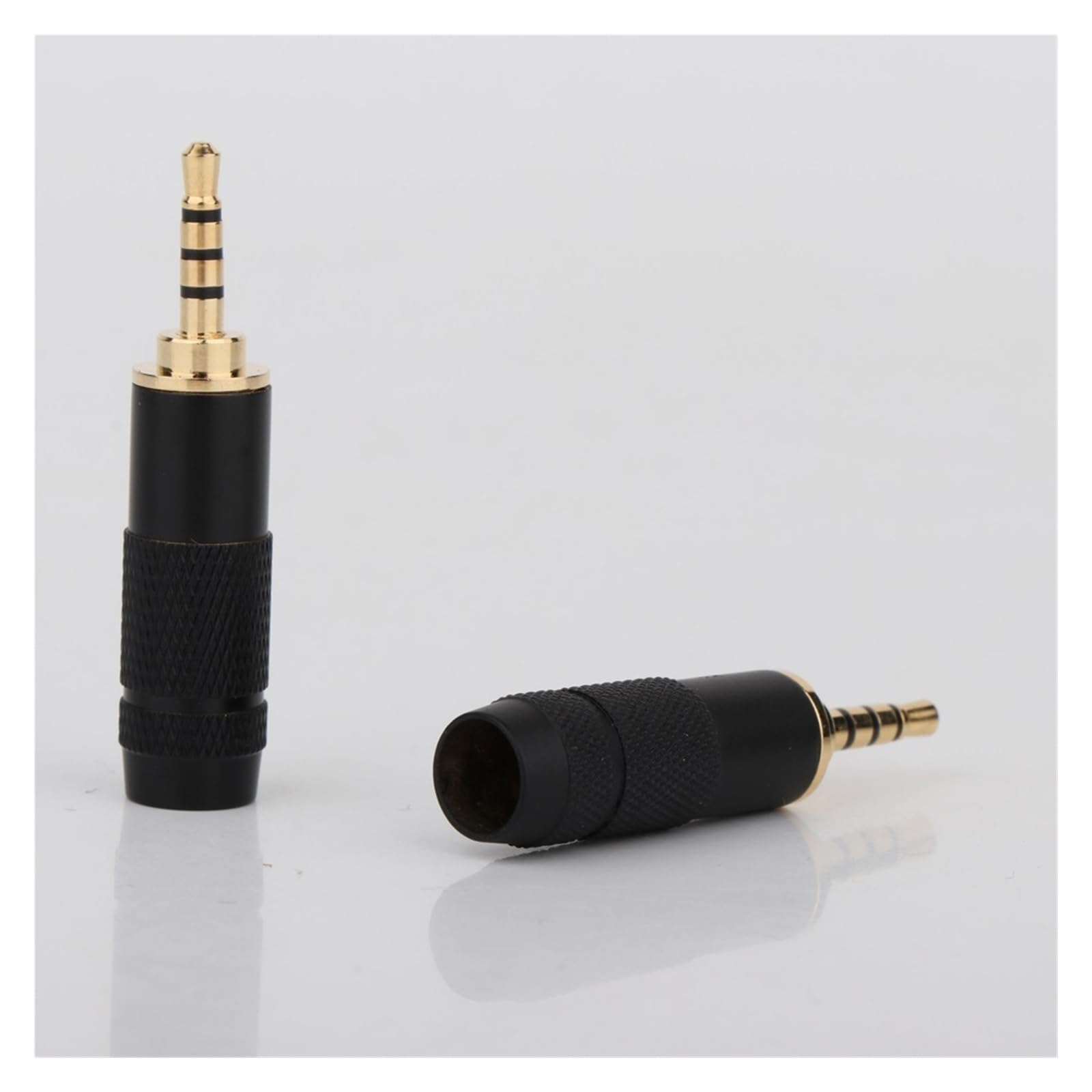 Connecteur audio jack 2,5 mm 4 pôles en métal plaqué or adaptateur à souder pour casque stéréo à monter soi-même