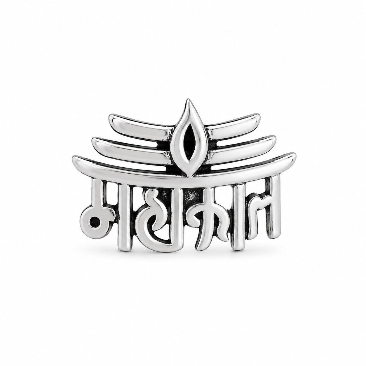 Pure Silver 925 (Chandi) Mahakal Studs/Earring For Mens (ONE/SINGLE PIECE)-image-48