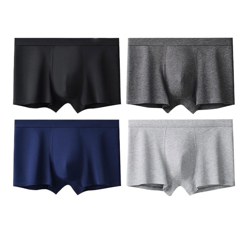 Breathable Seamless Boxer Briefs Cotton Mens Underwear