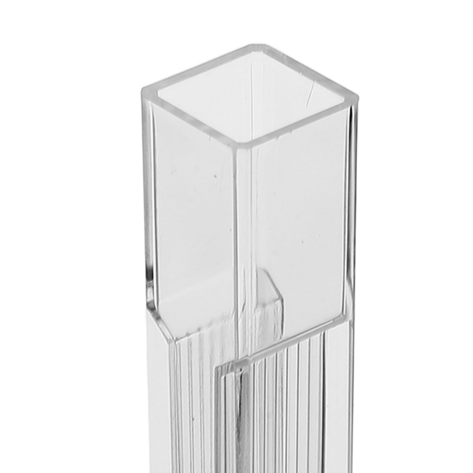 PRETYZOOM 100 Stück 1,5 ml Quadratische Kunststoff Küvetten mit Vier Optischen Fenstern Transparente Labor Küvetten für Kolorimetrische Analyse und Chemische Experimente