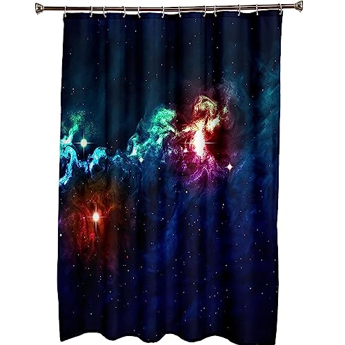 Rideau de douche nébuleuse en polyester 300x200cm KnSam imprimé haute définition - 7