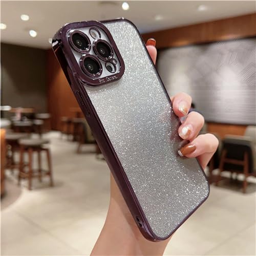 Étui de téléphone flash de luxe en placage carré chic pour iPhone 11 Pro noir