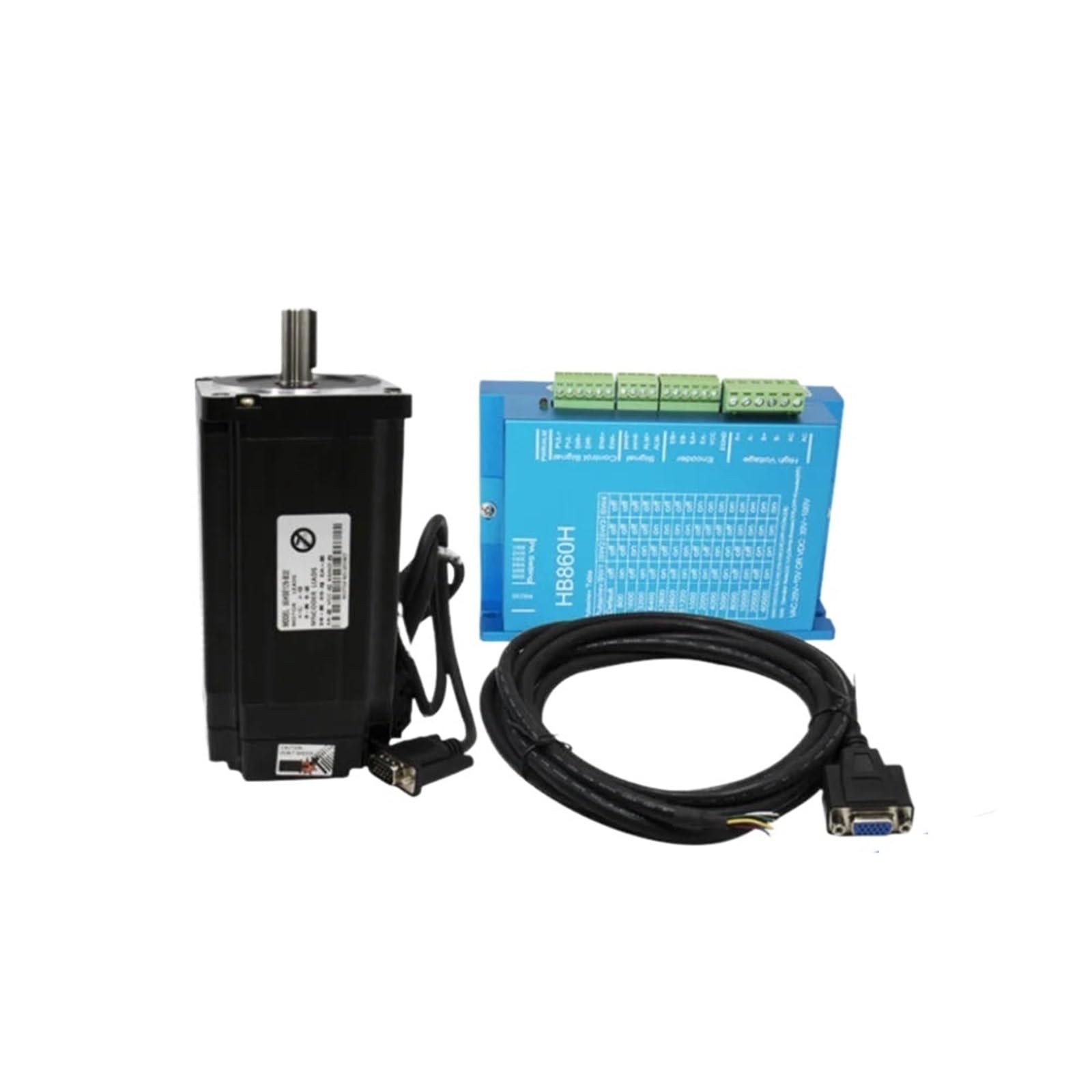 ONGCPQPEO 1pcs Nema34 Closed-Loop stepper Motor 6A 4.5N 8.5Nm 12Nm+2-Phase & HB860H HBS86H Hybrid Step-servo Driver For(8.5Nm,HBS86H)