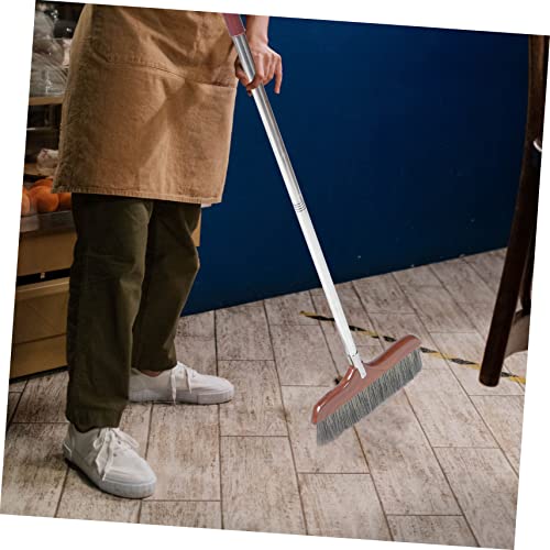 LOLIPPYY Langstieliger Abnehmbarer Besen mit Weichen Borsten Langlebiger Bodenbesen für Innenbereich und Außenbereich Ergonomisch Staubabweisend für Haushalt Küche und Büro – Bild 4