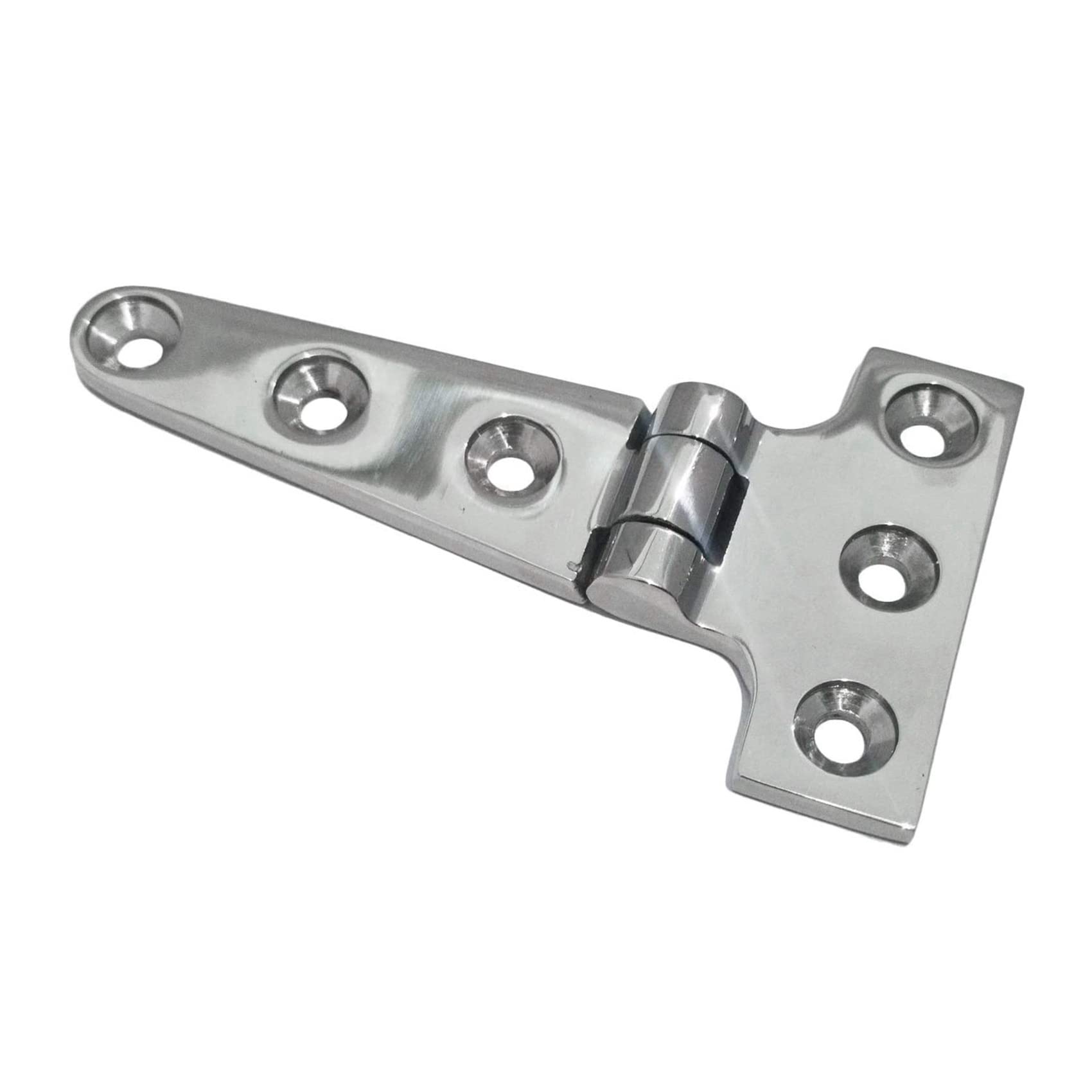 8 Stück robustes T-Scharnier 316 Edelstahl in Marinequalität, Guss-Scharnier, Tür-Luken-Scharnier,