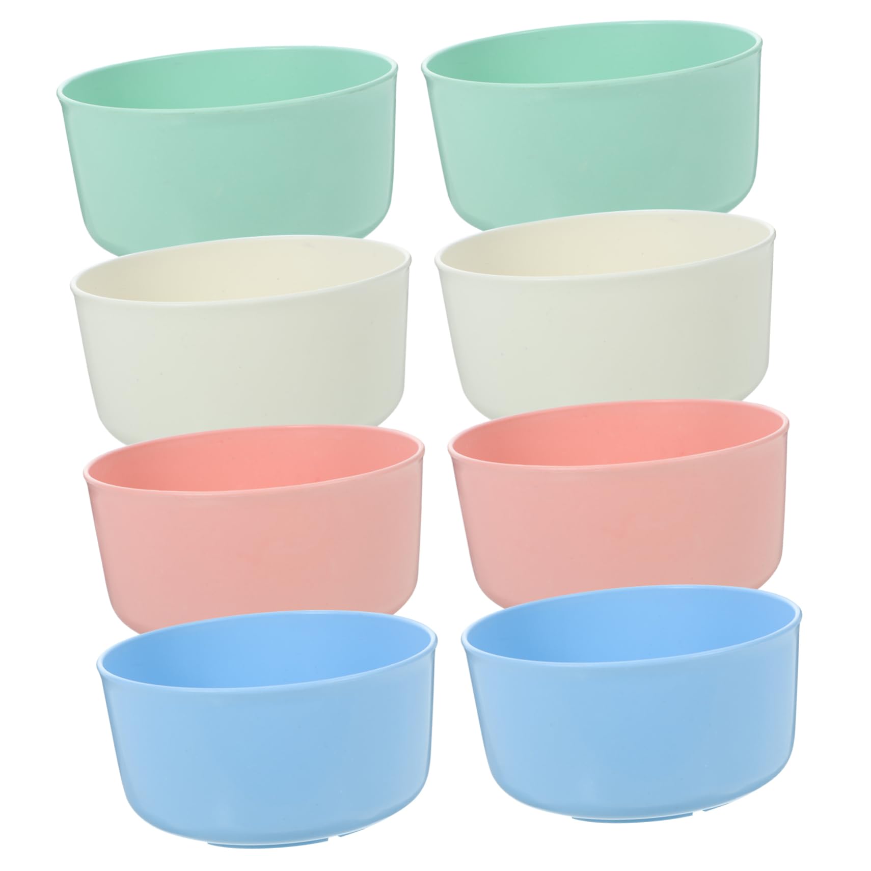Ciieeo 8Pcs Multi Function Cereal Bowls for Household Snack Bowls Non Spill Design for Rice Oatmeal and More Accessory