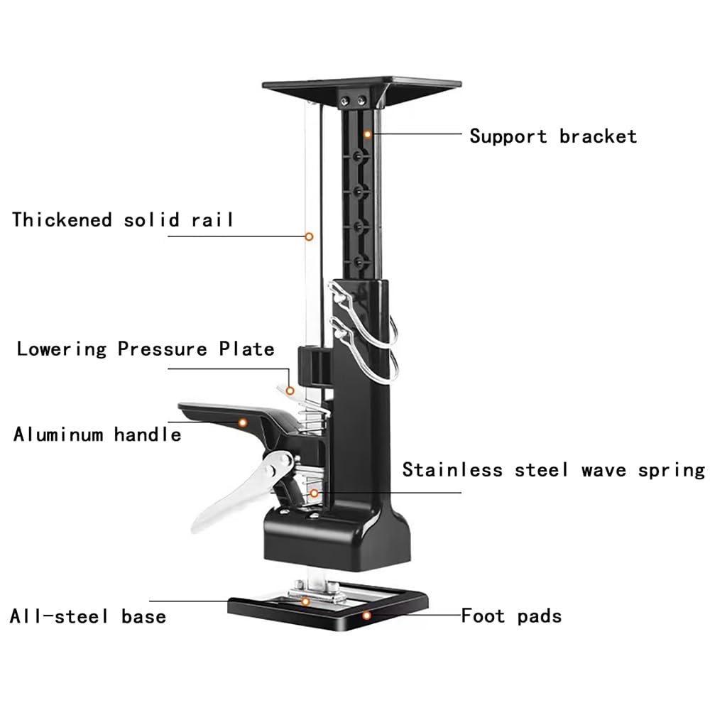 EEUK Cabinet Jack Lifter, 11.9 Inch Labor Saving Arm Jack, Hand Jack Lift Tool for Installing Cabinets, Drywall, Tile Height Adjuster, Furniture Jacks, Door Lifter, Handheld Jack Tool (Size : 2pcs