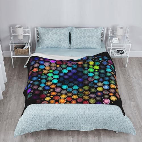 Couverture en flanelle douce légère chaude pour canapé sofa lit - 5