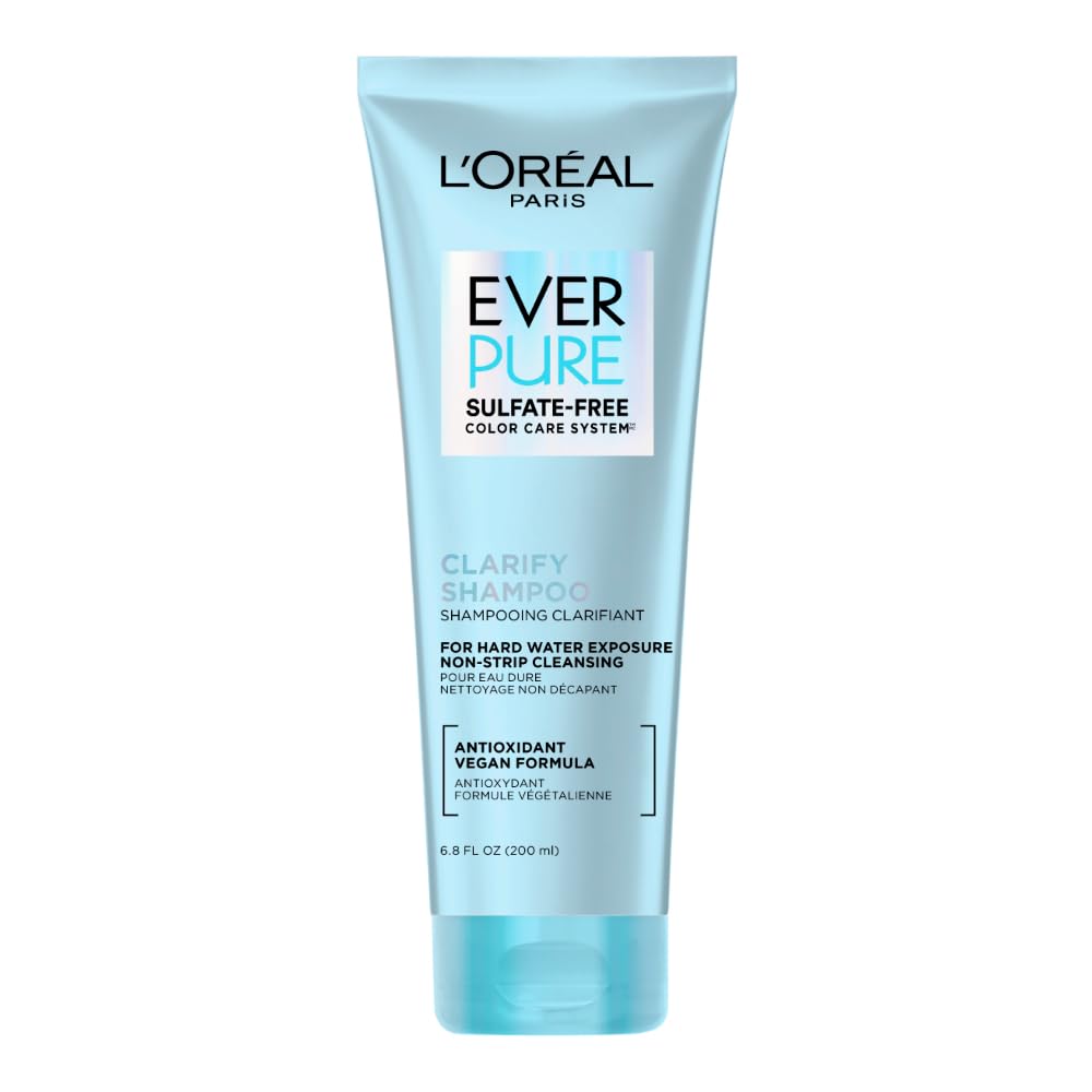 L'Oreal Paris, Ever Pure Shampoo Clarify & Restore, Reduce El Deslave Del Color, 200Ml