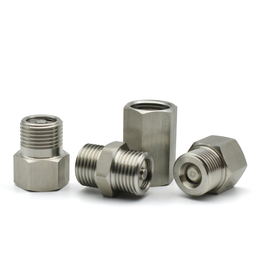 1/4 "3/8" 1/2 "3/4" 1" Thread Hexagonal Vertical One-way Check Valve 304 Stainless Steel BIANMTSW(Female to Female,1")