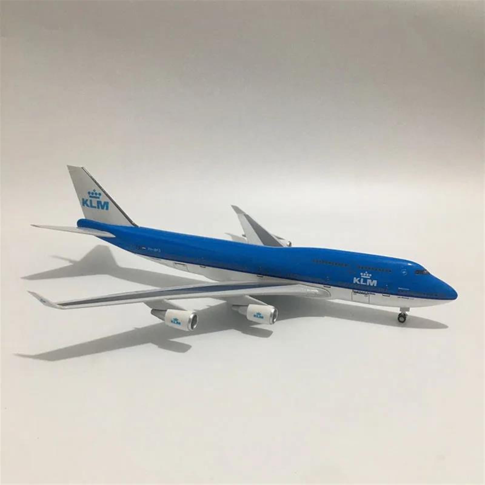 Escala 1 160 para Modelo De Avión KLM Boeing B747, Modelo De Avión De Resina Fundido A Presión KLM Royal Dutch con Luces(No Light)
