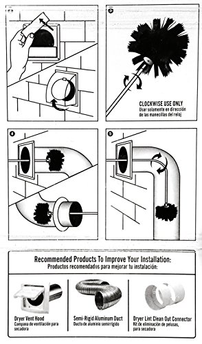 Image of Everbilt Drill Powered Dryer Vent Cleaning Brush Kit PCPBHD