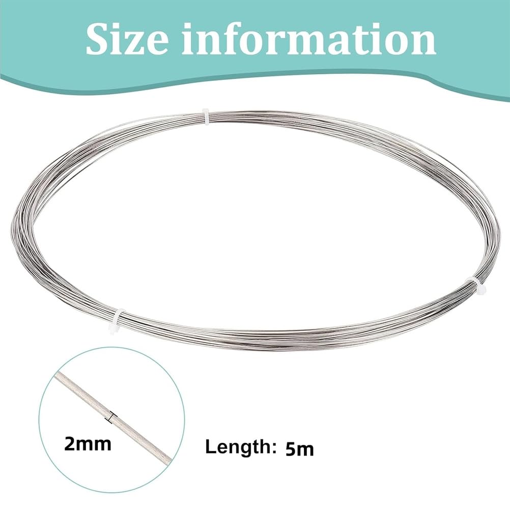 Nitinol Wire, Memory Nitinol Wire Trained Wire Nitinol Shape Memory Alloy for Research Labs Classroom Display 2.5mmx5m,2.0mmx5m
