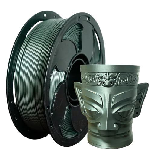 Image of Metal Patina PLA 1.75mm 1kg Shiny Smooth Metallic 3D Filament Spool FDM AMS | Metallic finish Shiny Smooth surface High intensity Beginner friendly No tangle 1kg spools 2.2lbs for Printer Bambu Prusa