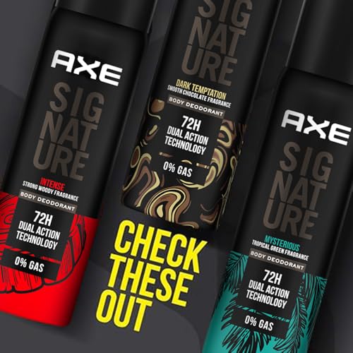 Image of Axe Signature Gold Temptation Body Deodorant |Exotic Spiced Fragrance |0% Gas |122ML