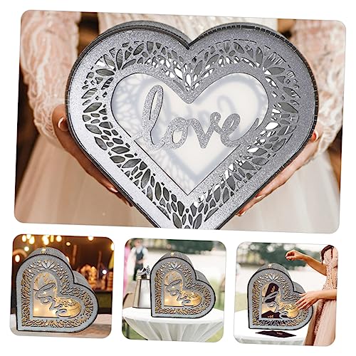 Caja de madera para tarjetas de boda y regalos de aniversario 5