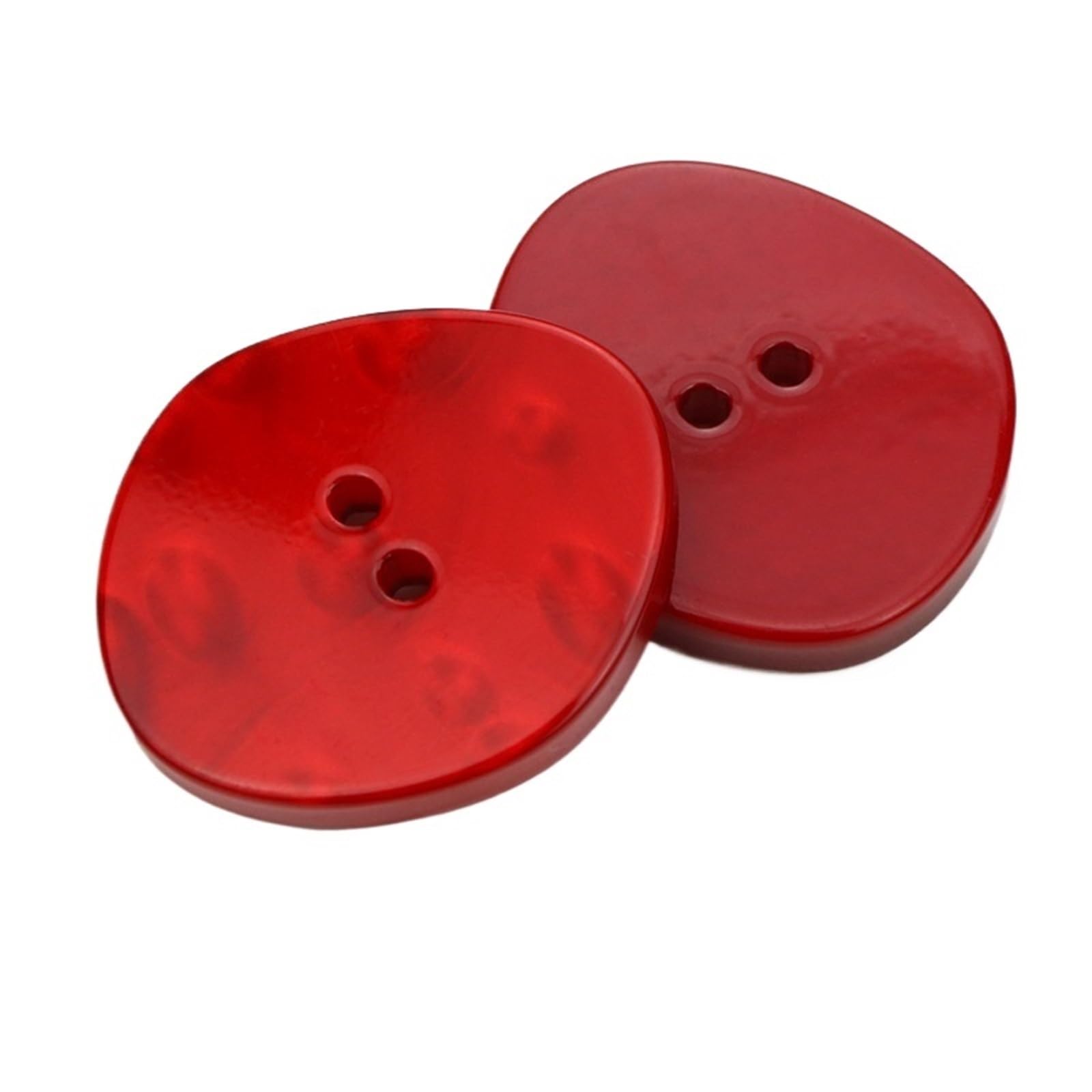 bottoni, Confezione Da 12 Bottoni In Resina Con Occhio Irregolare Multicolor, Dimensioni Multiple(Color 2,18mmX21mm)