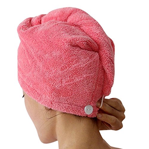 Nicedeal Séche Serviette Bain Microfibre Séchage Rapide Serviettes Soin Cheveux Serviette Wrap (Pourpre) Home Deco