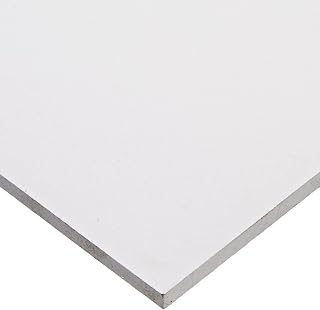 Expanded PVC Sheet Lightweight Rigid Foam 13mm (1/2 inch) 12 x 12 inches White Ideal for Signage, Displays, and Digital/Screen Printing Pack of 3 (3)