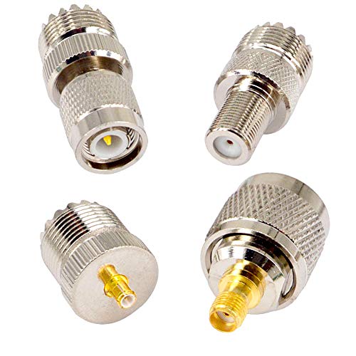 Onelinkmore 20 Type Set Uhf Pl259 So239 Mini Uhf Adapter Kits Uhf To Sma/Bnc/Mcx/Fme/F/Tnc/Mini Uhf Rf Coaxial Adapter Male Female Coax Uhf Vhf Hf Radios Adapter Connector Kit … #TOP3