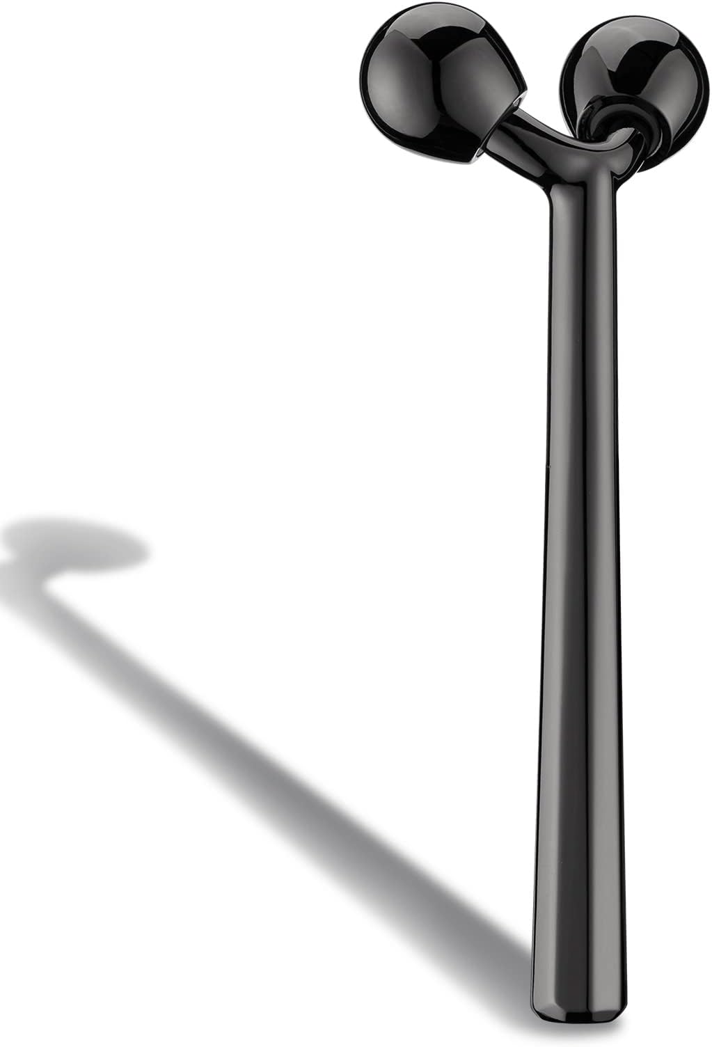 Tekson Face Roller, Facial Metal Massager, Massage Tool for face (Black)