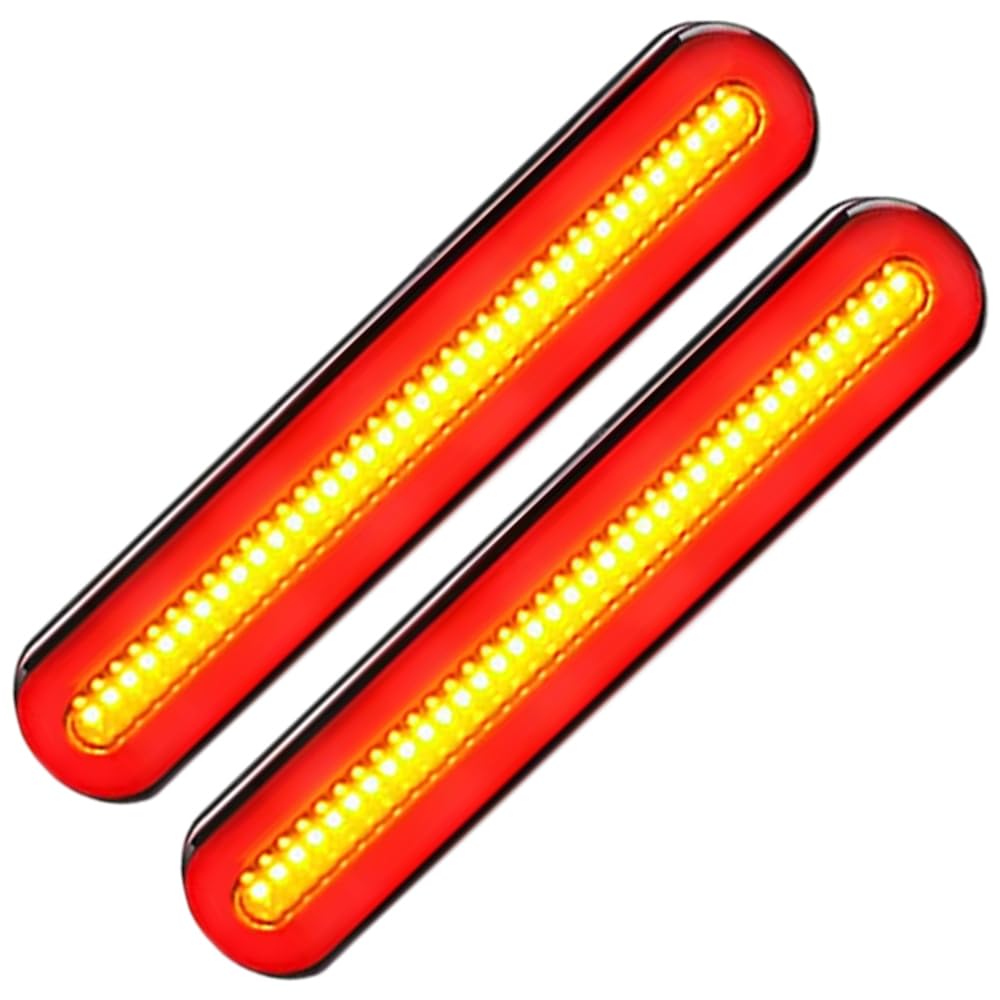 Riloer tylne światło 100 diod LED, kierunkowskazy, światła hamowania, zapasowe tylne światła, 2 sztuki, światła hamowania, tylne światła LED 12-24 V DC, kierunkowskazy, do samochodów dostawczych