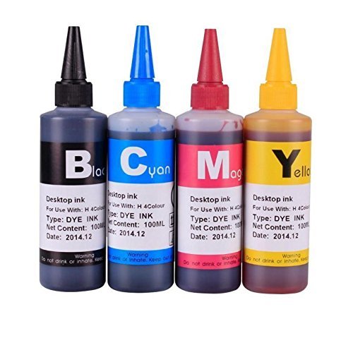Gigablock 4 Color Refill Ink Bottle Set - 4 x 100ml 950/951 for HP Officejet Pro 8100 8600 8610 8620 8630 8640 8660 8615 8625 251 276