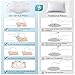 DONAMA Cervical Pillow for Neck and Shoulder,Contour Memory Foam Pillow,Ergonomic Neck Support Pillow for Side Back Stomach Sleepers with Pillowcase-King Size