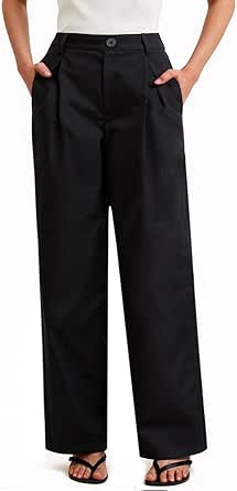 COPYLEAF Women Wide Leg Pants Business Casual Work Dress Pants with ...