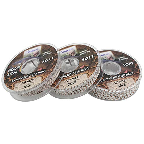 DECDEAL 20 M Linha De Pesca Monofilamento Linha De Pesca Fina Carretel Suave Carpa Gancho Linha De P