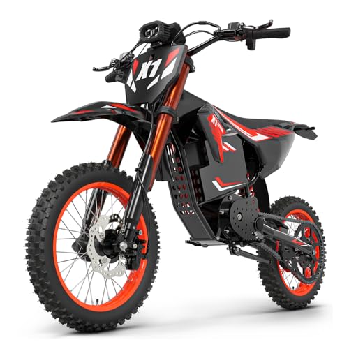 Cynorn X1 Spark Electric Dirt Bike, 4500W Mid-Drive Motor, 60V 28.8Ah Battery, 50MPH, 60 Miles Range...