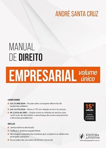 Manual de Direito Empresarial - Volume Único - 15ª Edição (2025)