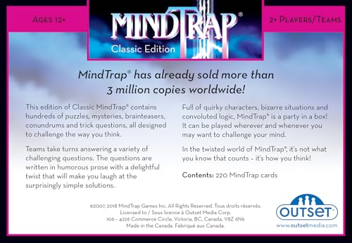 MindTrap Classic Edition Juego de Puzzles y Misterios miniatura 4