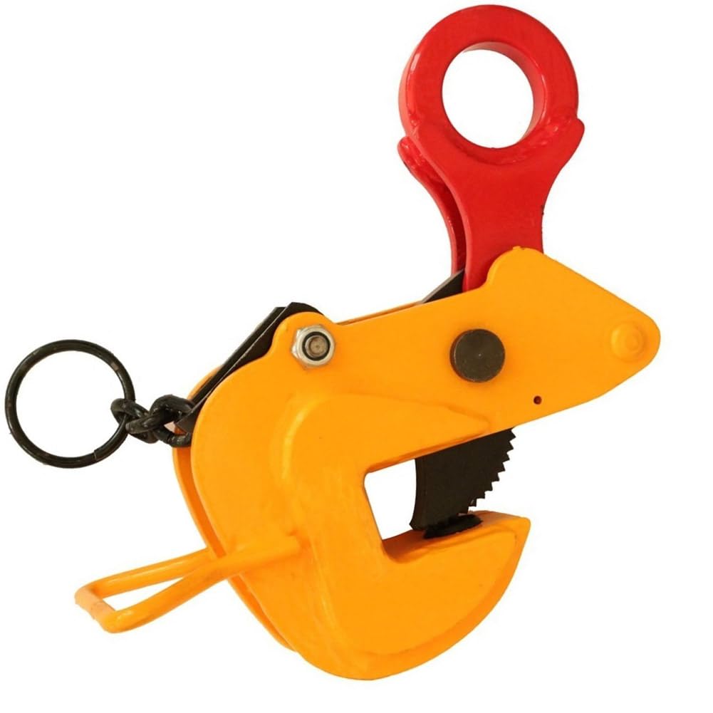 Yushenfu Silver Horizontal Anti-Slip Steel Plate Clamp Heavy Duty Clamp Tools, 1/2/3/5 Ton Thicken Sheet Lifting Clamp, For Lifting And Transporting(Size:3t)