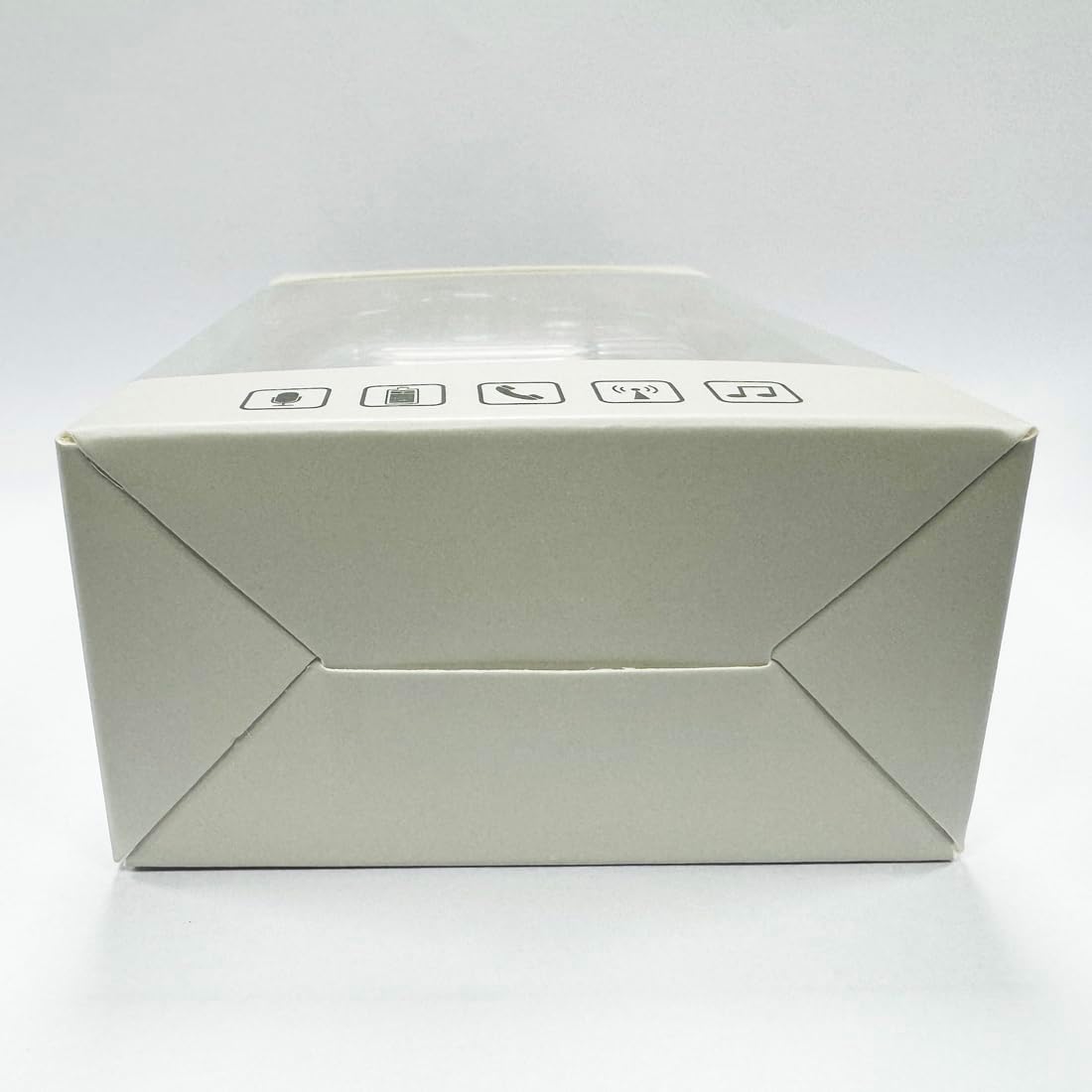 ด้านล่าง view of the HISHELL charging case, showing the USB-C charging port.