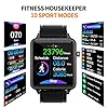 Smart-WatchMAXTOP-Smartwatch-Compatible-iOSAndroid-Phones-for-Fitness-Activity-Tracker-with-Heart-Rate-Monitor-Blood-Pressure-MonitorSleep-Monitor-Step-Counter-for-Men-WomenBlack MAXTOP Smart Watch, Smartwatch Compatible iOS/Android Phones for Fitness Activity Tracker with Heart Rate Monitor & Blood Pressure Monitor&Sleep Monitor, Step Counter for Men Women(Black)