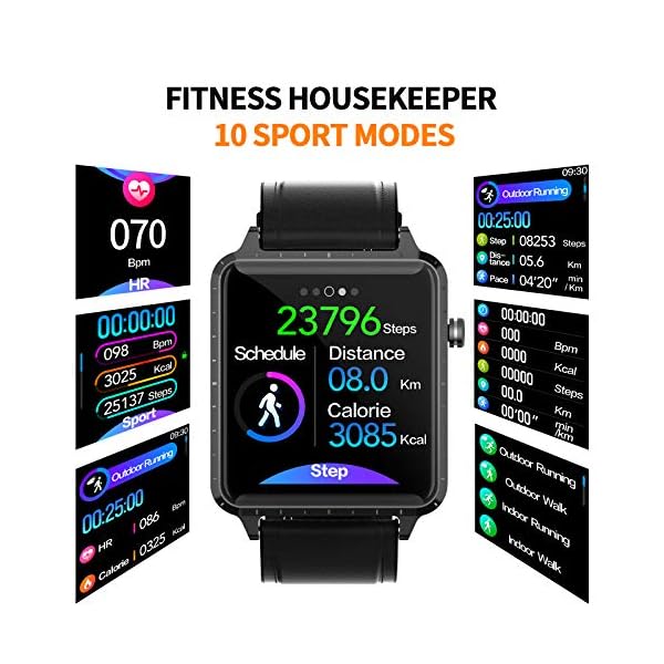 Smart-WatchMAXTOP-Smartwatch-Compatible-iOSAndroid-Phones-for-Fitness-Activity-Tracker-with-Heart-Rate-Monitor-Blood-Pressure-MonitorSleep-Monitor-Step-Counter-for-Men-WomenBlack MAXTOP Smart Watch, Smartwatch Compatible iOS/Android Phones for Fitness Activity Tracker with Heart Rate Monitor & Blood Pressure Monitor&Sleep Monitor, Step Counter for Men Women(Black)