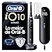 Oral-B iO 10 Cepillo de Dientes Eléctrico Negro Con Mango Recargable, 1 Cabezal y 1 Estuche Cargador de Viaje, 7 Modos De Cepillado, Sensor De Presión, Seguimiento Con App, Diseñado por Braun