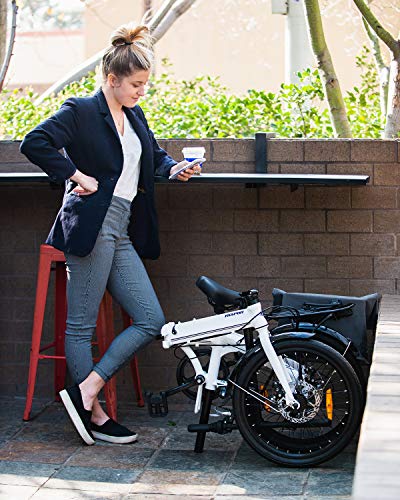 image for KESPOR K7 Folding Bike for Adults, Women, Men, Rear Carry Rack, Front 