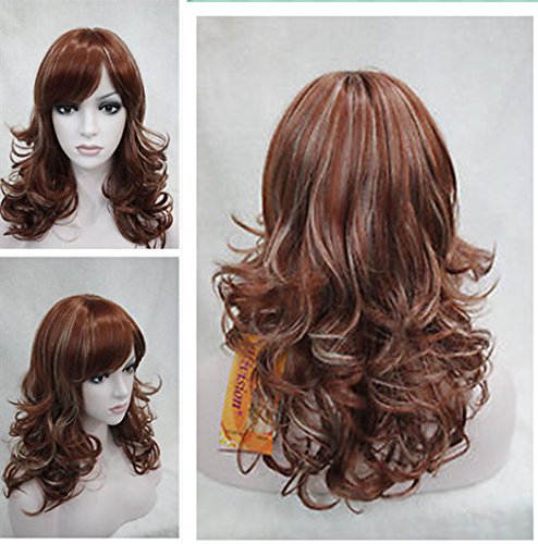 Wiged Cos Wig, New European And American Custom 40-50Cm Big Wavy Wig Studio,Red Colorstealth Performance Party Of Realistic And Natural Fashion