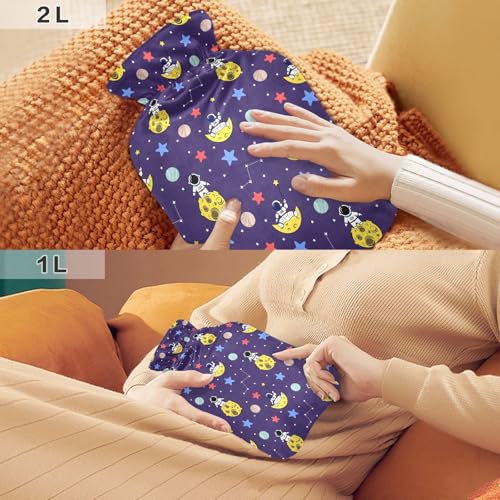 Bolsa de agua caliente de PVC hermético con funda de terciopelo de alta densidad 6
