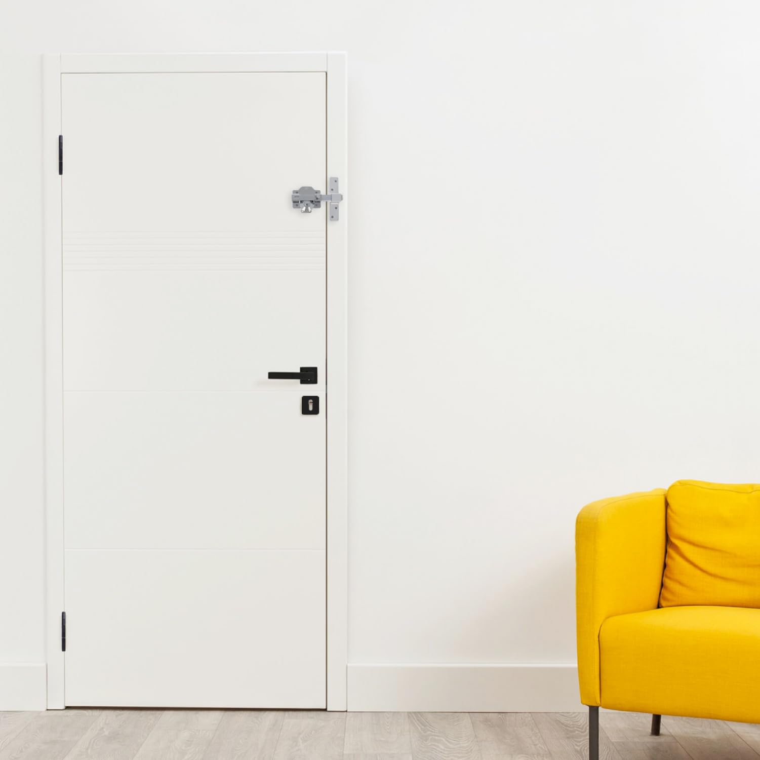 Amig - Copri Serratura per Maniglie a Rosetta Quadrata | Mod. 5RX | 54 x 54 mm | Raccordo a Serratura | Per Cilindro Europrofile | Acciaio Inossidabile | Nero