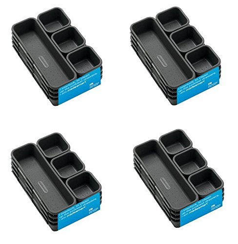Madesmart Interlocking Drawer Organizer Bins 8 Bin (4 Sets)