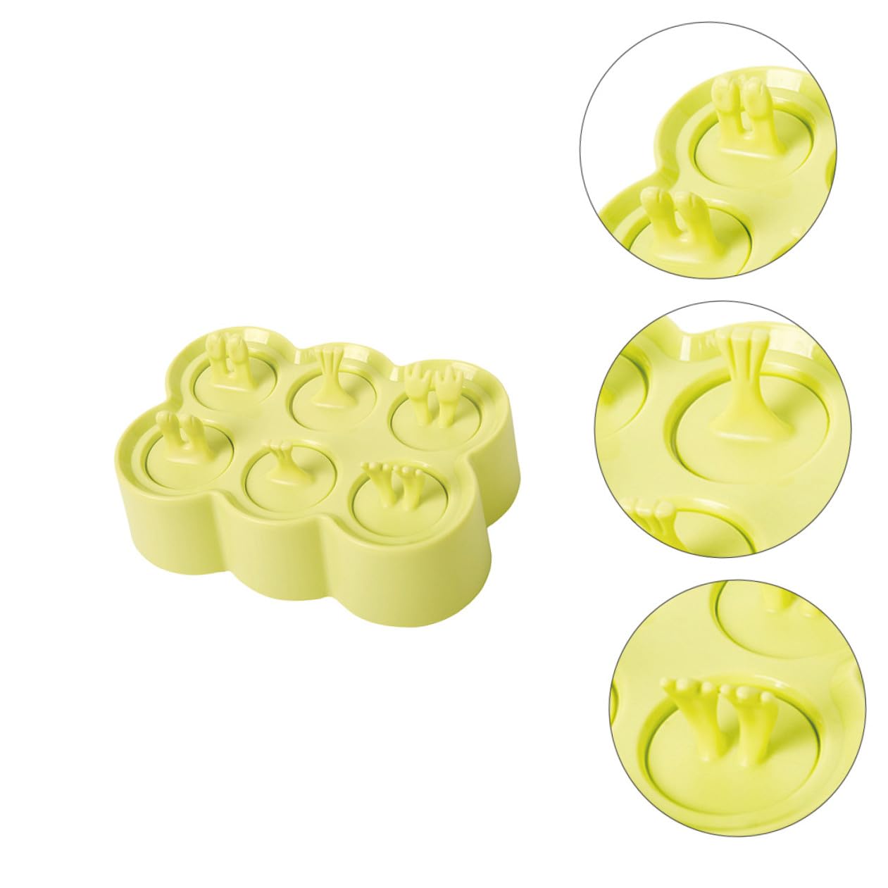 4ensembles Moules à Glace Silicone pour Soi-même Moules à Glace Réutilisables pour Jus de Fruits Crèmes Dessert et Yaourts