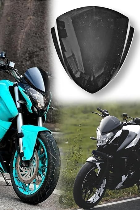 Generic Motorcycle Windscreen Shield Black - Image 1