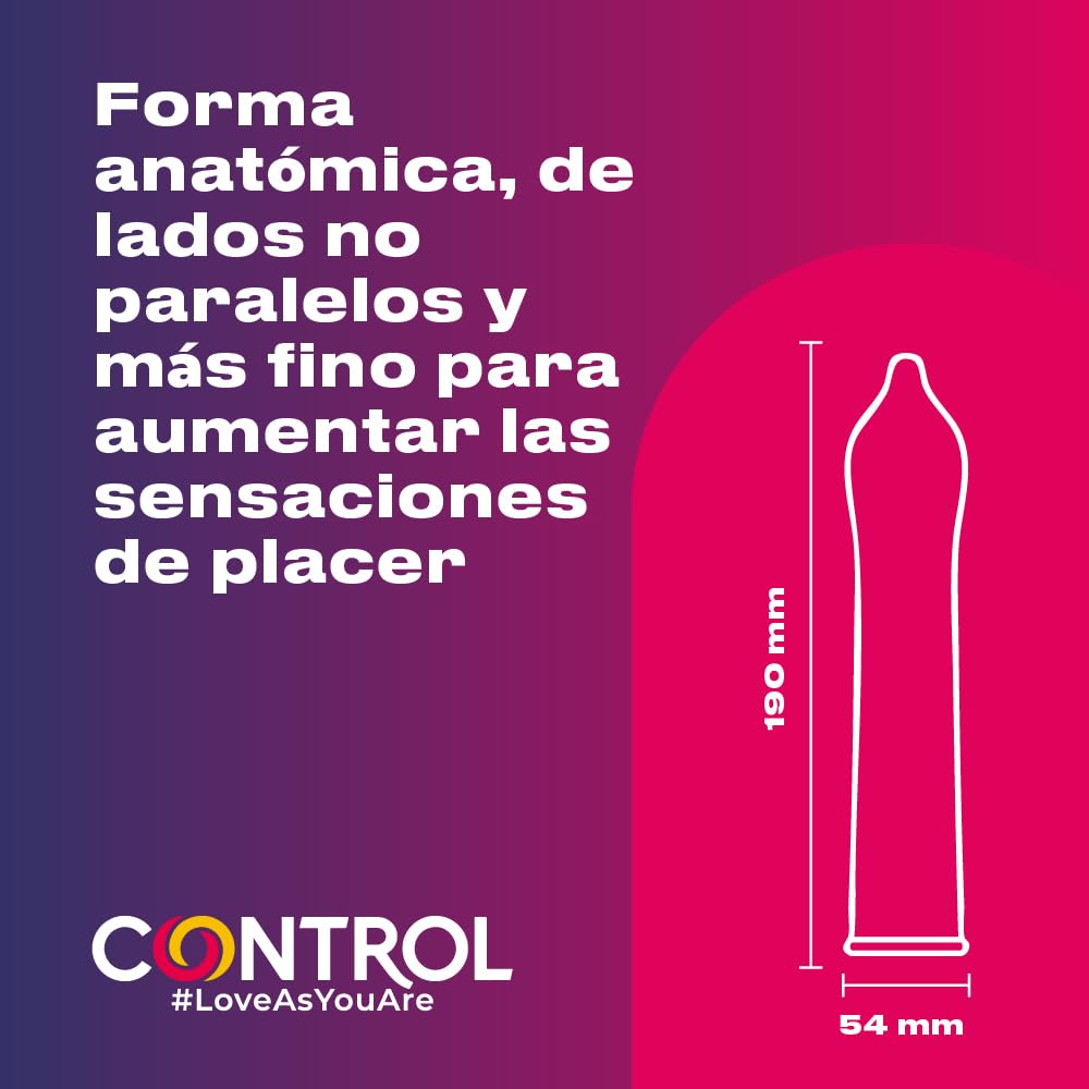 CONTROL Finissimo Senso Preservativos Ultrafinos de Látex Natural 40 Unidades