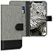 Produktbild kwmobile Hülle kompatibel mit Apple iPhone XR - Kunstleder Wallet Case mit Kartenfächern Stand in Grau Schwarz